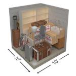 3D Model of a 10 by 10 Foot Storage Unit