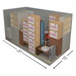 3D Model of a 10 by 20 Foot Storage Unit
